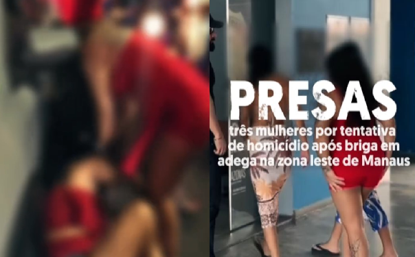Vídeo: Valentonas de adega que surr@ram mulher até ela entrar em c0ma são pr3sas em Manaus