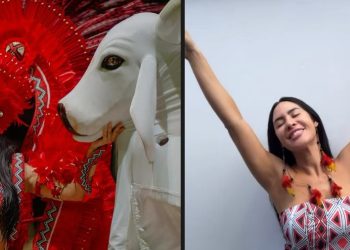 Isabelle Nogueira ignora protestos do Caprichoso e declara que o Garantido é o melhor: ‘vencemos’