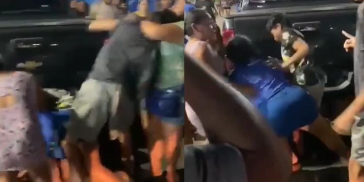 Ritmo de boi e p0rrada: torcedoras br1gam na fila da galera do Caprichoso; veja