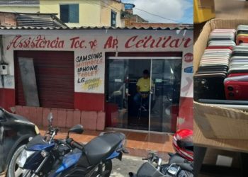 Donos de assistência técnica que receptou 224  celulares são presos em Manaus
