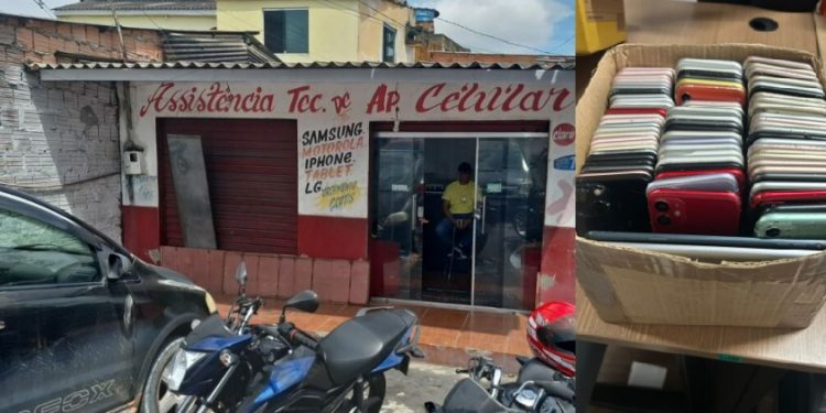 Donos de assistência técnica que receptou 224  celulares são presos em Manaus