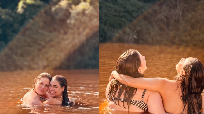 Lexa e Tati Machado, que perderam bebês recentemente, registram encontro emocionante no Amazonas