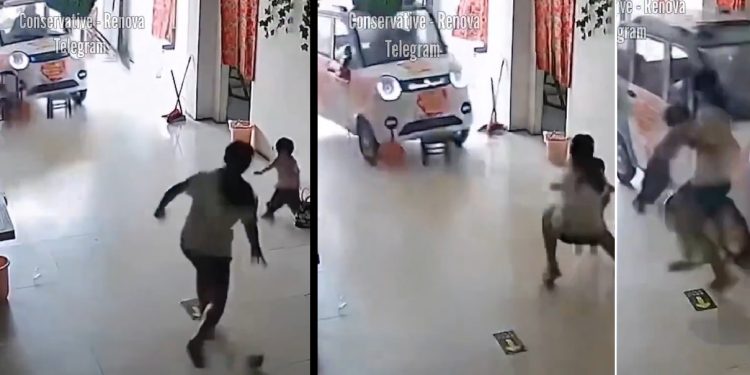 Vídeo: veja como menina de 11 anos salvou irmã de m0rrer atr0pelada