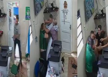 Vídeo urgente: professor invade sala e esfaqueia diretor no Amazonas 