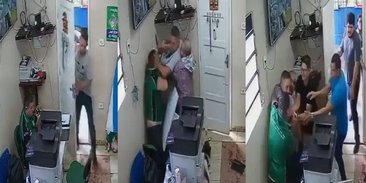 Vídeo urgente: professor invade sala e esfaqueia diretor no Amazonas 