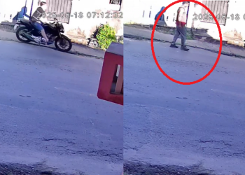 Veja vídeo de motociclista m@tand0 atropelad0 trabalhador na Zona Norte de Manaus