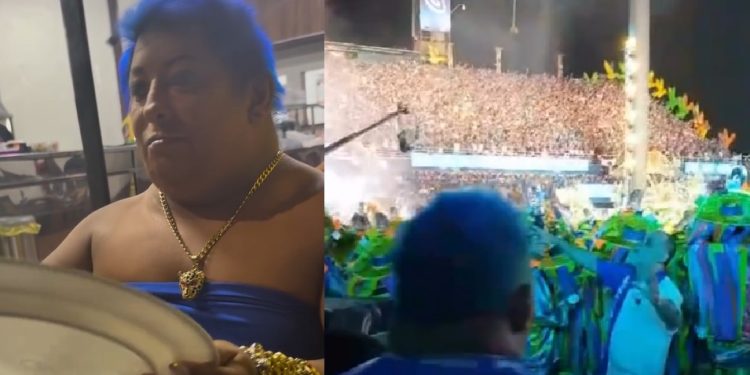 Vídeo: Patixa pinta cabelo de azul para o Caprichoso e prepara desembarque triunfal em Parintins 