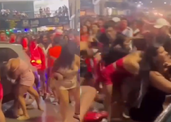 Vídeo: Blindadas se estranham e uma perde o mega hair na p0rrada em Manaus