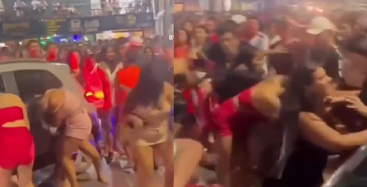 Vídeo: Blindadas se estranham e uma perde o mega hair na p0rrada em Manaus
