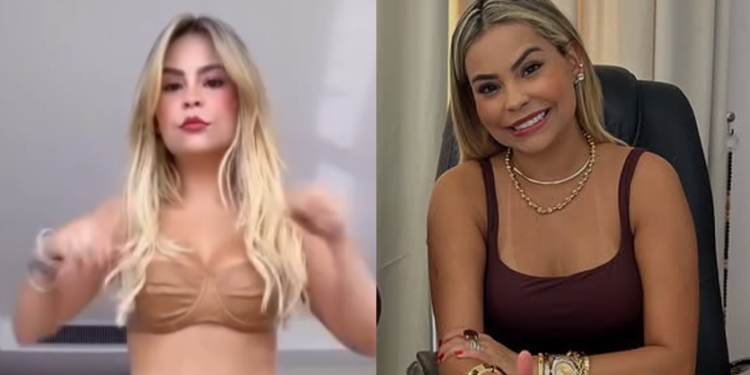 Vídeo: Prefeita paraense dança forró de biquíni nas redes sociais e leva ‘chuva’ de críticas