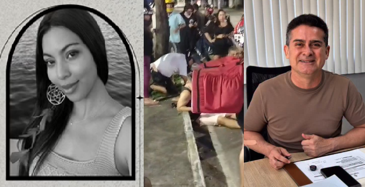 ‘David Almeida é responsável’, diz população após m0rte de grávida em via esburacada em Manaus