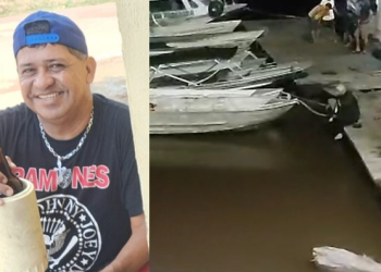 Vídeo: Homem se desequilibra, cai no rio e está desaparecido em Itacoatiara