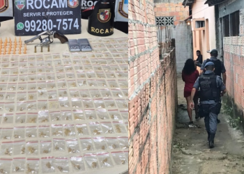 Casal do pó é pr3s0 antes de fazer o delivery de dr0gas no bairro Compensa