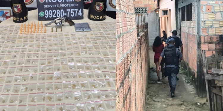 Casal do pó é pr3s0 antes de fazer o delivery de dr0gas no bairro Compensa