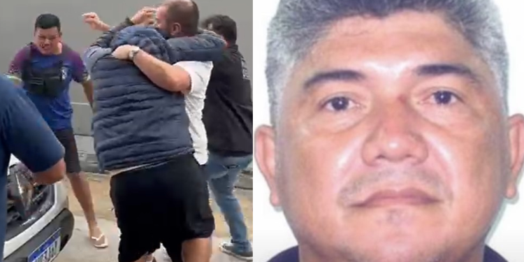 Vídeo: Procurado por ex3cutar casal de namorados é pr3s0 e ap@nha da família das vítimas em Manaus