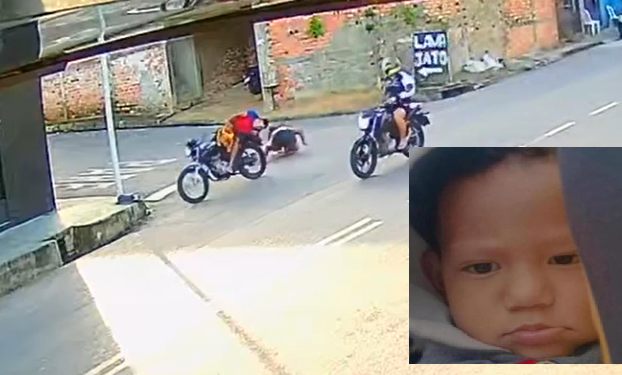 Vídeo: DEHS afirma que homem ex3cutado com filho de 2 anos na moto em Manaus era trabalhador