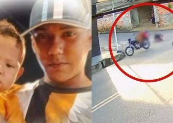 Esposa defende o marido m0rt0 a tir0s com o filho 2 anos no Valparaíso: ‘ficha dele é limpa’