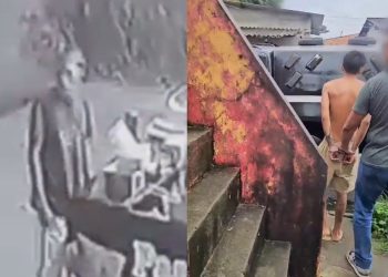 Procurado por roub4r pastelaria em Flores é capturado pela zona leste de Manaus; vídeo