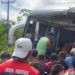 Veja o vídeo: Ônibus fica destruíd0 após colisã0 com caçamba na AM-010