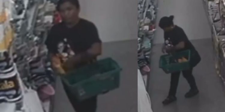 Câmera de supermercado filma mulher furt4ndo pacotes de café no Jorge Teixeira