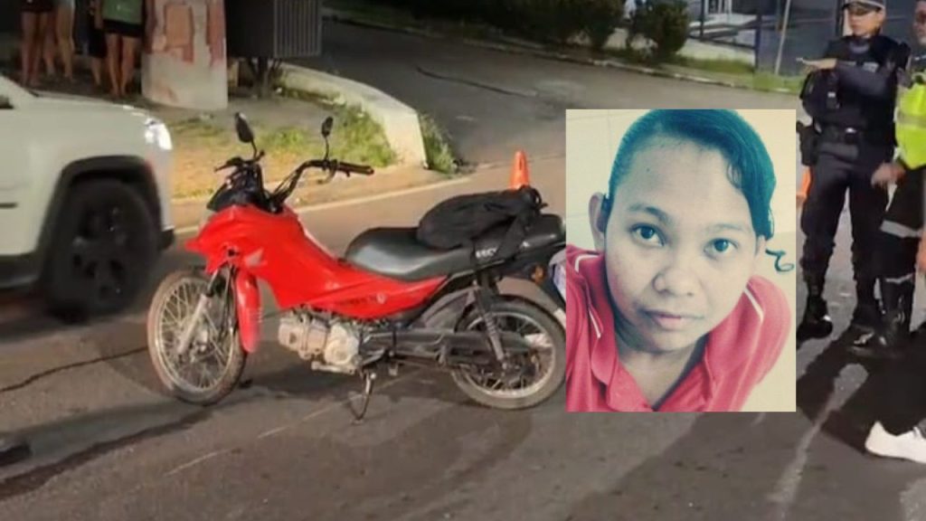 Após sair do trabalho, mulher m0rr3 após moto c0lidir com carro em avenida de Manaus
