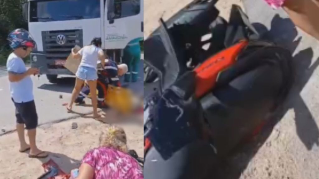 Mãe e filha de 6 anos ficam grav3mente ferid4s após colisão com caminhão perto do Musa