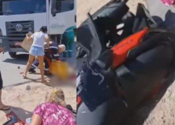 Mãe e filha de 6 anos ficam grav3mente ferid4s após colisão com caminhão perto do Musa