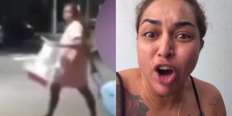 Vídeos: Magrinha Ellen b4te na cunhada em confusão dentro de condomínio por conta da filha: ‘passou dos limites’