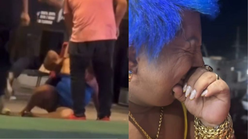 Vídeo: Patixa Teló passa mal em praça e é socorrida por populares em Manaus