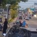 Briga entre motoristas na Constantino Nery é interrompida por homem 4rmado