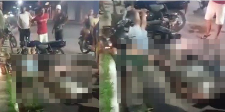 Dupla fica entre a vida e a m0rte após cair fazendo “grau” na moto em Parintins