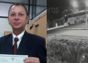 Vídeo mostra advogado sendo atr0pelad0 por ônibus da Eucatur e m0rrend0 em Presidente Figueiredo; veja
