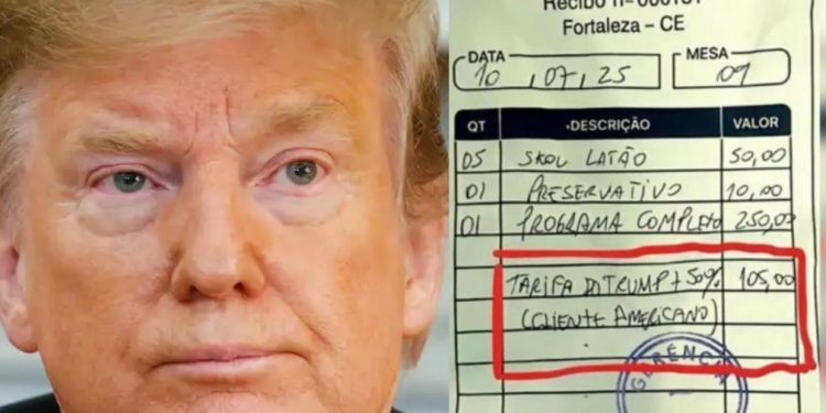 Casa noturna cobra “tarifa Trump” de 50% sobre piriquit0s para turistas americanos em Fortaleza