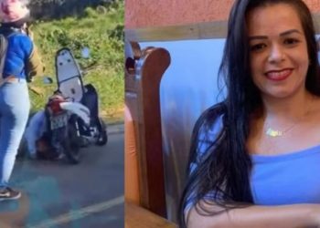 Mulher sai da casa da mãe de moto e m0rre deg0lada por linha de cerol