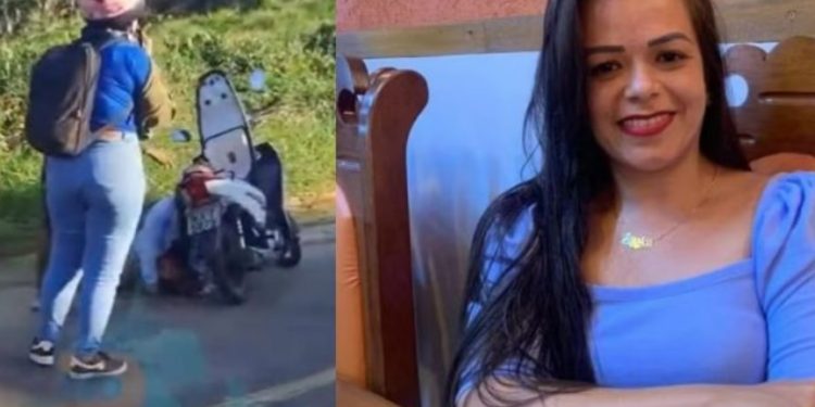 Mulher sai da casa da mãe de moto e m0rre deg0lada por linha de cerol