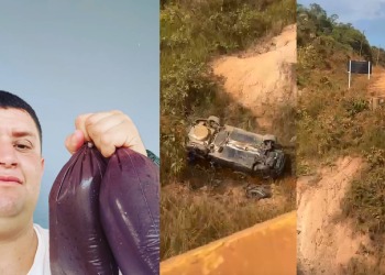 Vídeo: Falta de infraestrutura e poeira faz homem m0rr3r em ac1dente e ca1r em igarapé na BR-319