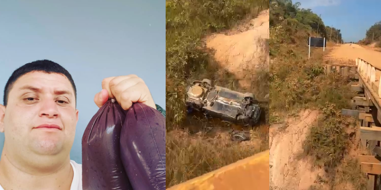 Vídeo: Falta de infraestrutura e poeira faz homem m0rr3r em ac1dente e ca1r em igarapé na BR-319