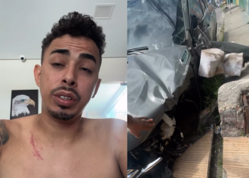 Vídeo: Influenciador Will Robson coloca culpa no sono após d3struir carro na avenida do Turismo