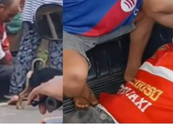 Mototaxista toma tir0 do colega durante p0rrada na rua em Coari