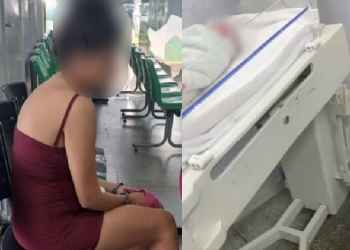 Jovem que j0g0u filho recém-nascido pela janela é libertada em audiência de custódia em Manaus