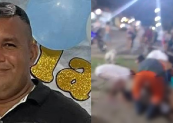 Vídeo: Dono de mercadinho é ex3cutad0 com sete t1r0s e homem fica f3rid0 em Manaus