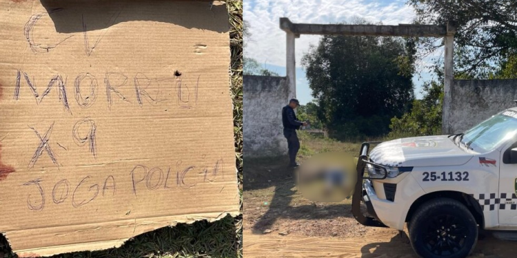 Veja: Homem é m0rt0 no Ramal do Caveira e deixado com bilhete em Manaus