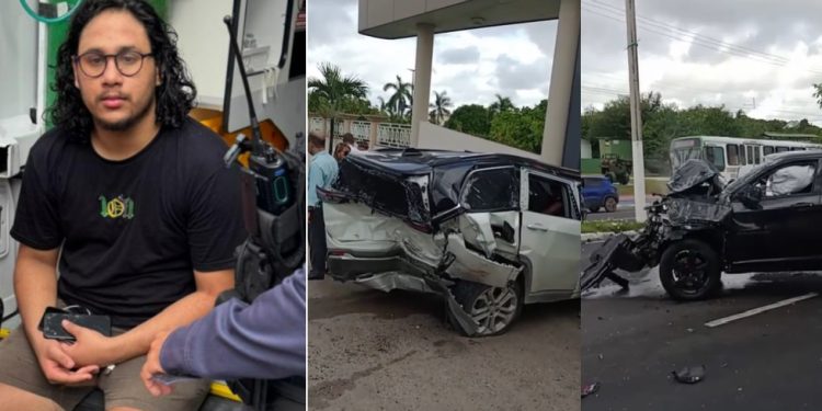 Vídeo: motorista que destruiu carro da esposa de ex-secretário em Manaus vinha do motel com duas mulheres