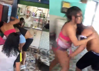 Bêbad0 abusad0 faz gracinha para travesti, ela não gosta e vai pra cima: ‘Pega ele, v1ad0’; veja