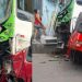 Vídeo f0rte: picape vai parar embaixo de busão após grave acidente em Manaus