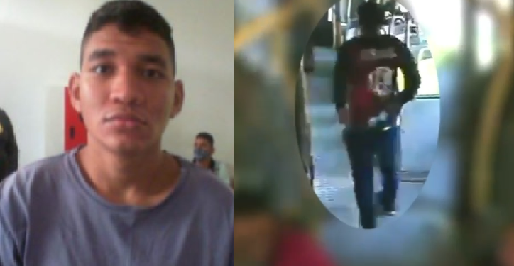 Vídeo: Vulgo ‘Pezão’ com o c0mparsa são flagrados r0uband0 ônibus da linha 641 em Manaus