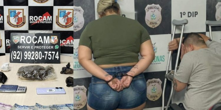 Casal é pres0 após casa exalar forte odor de mac0nha em Manaus