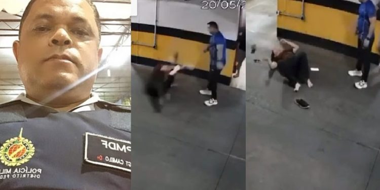 SSP identifica sargento da PM que espanc0u mulher em briga no trânsito 