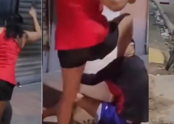 Vídeo: suspeito de r0ubo leva chinelada de mulher no Amazonas: ‘a mãe não ensinou’