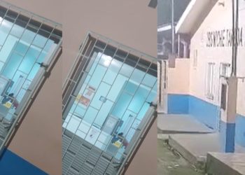 Vídeo: homem vai comprar lanche e pega mulher sendo lanchada por vigia do SPA no Amazonas